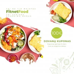 100€ Dovanų kuponas Fitnetfood